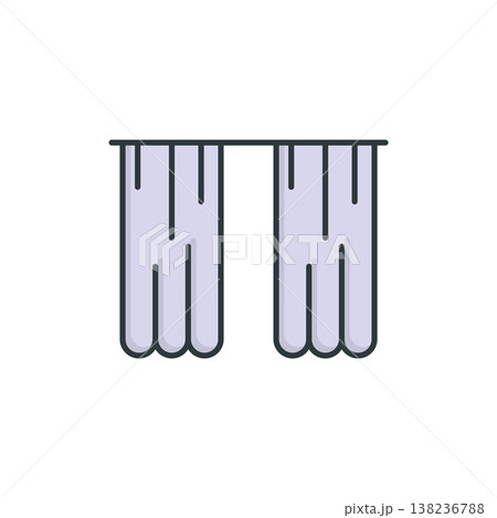Curtain icon vector design templates simple and modern Curtain icon vector design templates simple and modern 138236788
