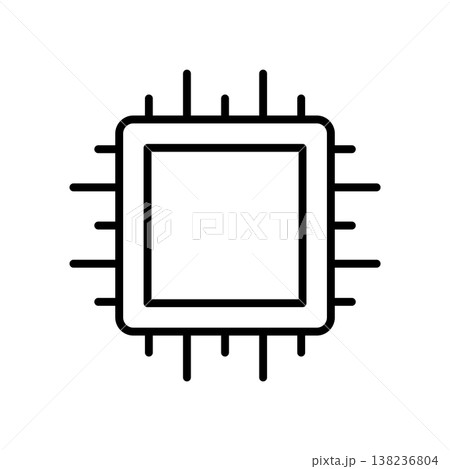 CPU Processor icon vector design templates simple and modern CPU Processor icon vector design templates simple and modern 138236804