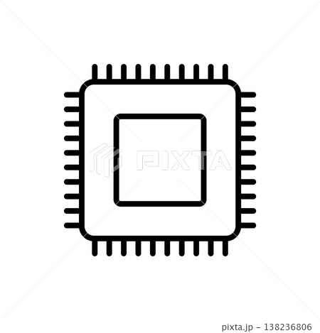 CPU Processor icon vector design templates simple and modern CPU Processor icon vector design templates simple and modern 138236806