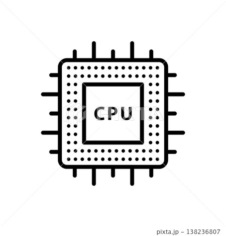 CPU Processor icon vector design templates simple and modern 138236807