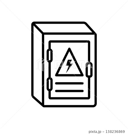 Electric Box Panel icon vector design templates 138236869