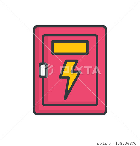 Electric Box Panel icon vector design templates Electric Box Panel icon vector design templates 138236876