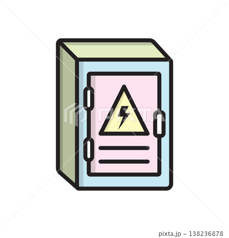 Electric Box Panel icon vector design templates 138236878