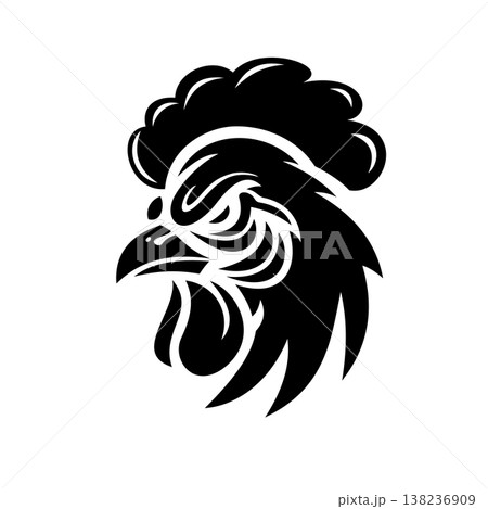 Chicken Head e sport logo vector illustration design templates simple and modern concept 138236909