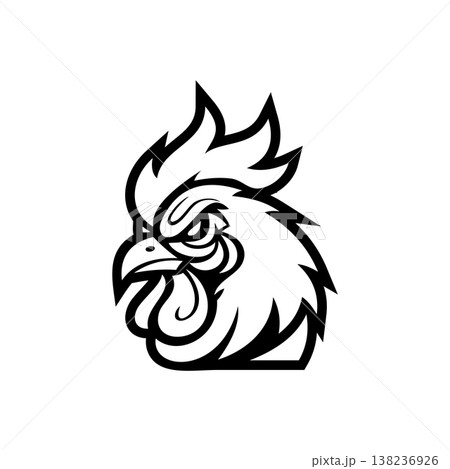 Chicken Head e sport logo vector illustration design templates simple and modern concept Chicken Head e sport logo vector illustration design templates simple and modern concept 138236926