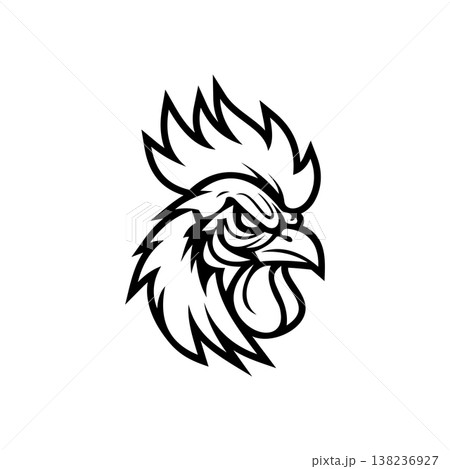 Chicken Head e sport logo vector illustration design templates simple and modern concept Chicken Head e sport logo vector illustration design templates simple and modern concept 138236927