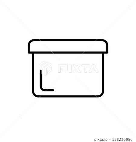 Food Container box icon vector design templates 138236986