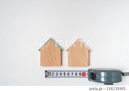 住宅のプレートとメジャー 住宅のプレートとメジャー 138238905