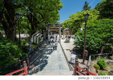Dazaifu Tenmangu shrine is a historic Shinto shrine dedicated to the deity of learning, Sugawara no Michizane. The shrine is renowned for its beautiful Japanese gardens 138238954