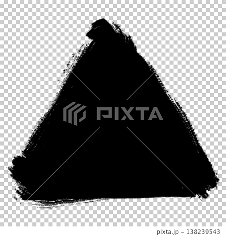 Triangle drawn with a brush_filled in_ink 138239543