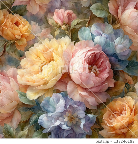 Collection of delicate watercolor wildflower seamless patterns with soft pastel and earthy tones Collection of delicate watercolor wildflower seamless patterns with soft pastel and earthy tones 138240188