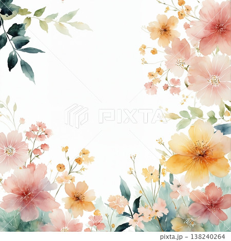 Collection of delicate watercolor wildflower seamless patterns with soft pastel and earthy tones Collection of delicate watercolor wildflower seamless patterns with soft pastel and earthy tones 138240264
