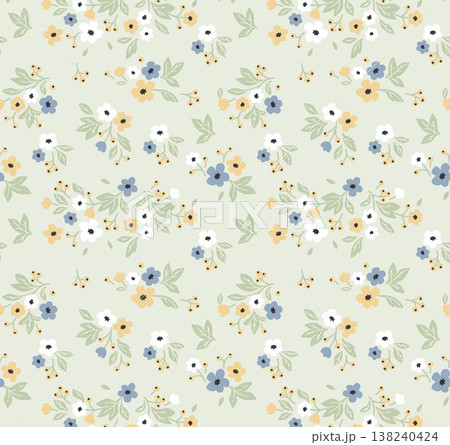 Collection of delicate watercolor wildflower seamless patterns with soft pastel and earthy tones Collection of delicate watercolor wildflower seamless patterns with soft pastel and earthy tones 138240424