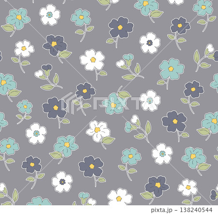 Collection of delicate watercolor wildflower seamless patterns with soft pastel and earthy tones Collection of delicate watercolor wildflower seamless patterns with soft pastel and earthy tones 138240544