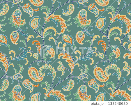 Collection of delicate watercolor wildflower seamless patterns with soft pastel and earthy tones 138240680