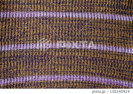 Knit woolen texture. Fabric brown background . Knit woolen texture. Fabric brown background . 138240924