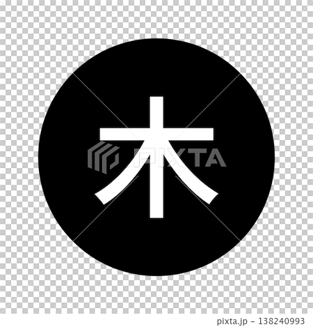 星期四的標記：圓圈，白色文字，透明背景，單色。 138240993