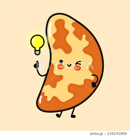 Brazil nut cartoon character having an idea Brazil nut cartoon character having an idea 138241069