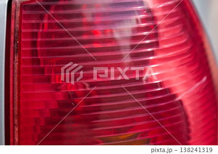 Red Car Taillight Close-up Red Car Taillight Close-up 138241319