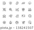 20 fintech and digital banking line icons set vector collection for mobile app and web design 138241507