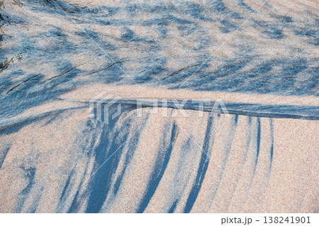 Abstract Ripples and Patterns in Sand Texture Abstract Ripples and Patterns in Sand Texture 138241901