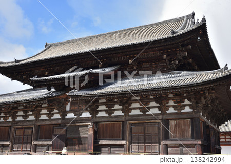 世界遺産東寺　早春の金堂(京都市南区) 138242994
