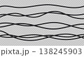 Realistic electric wires. 3d power cables. Flexible thick network cord. Black electric computer connection wires. Vector isolated set 138245903