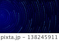 Matrix vortex. Blue binary digital tunnel. Abstract number spiral circular portal, programming, coding and cybersecurity concept. Hi Tech, futuristic and science vector background 138245911