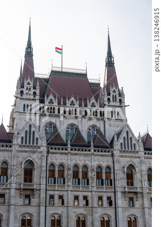 Hungarian Parliament Orszaghaz, seat of National Assembly of Hungary in Budapest 138246915
