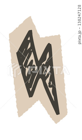 Heart symbol sketched bold marker Design 138247128