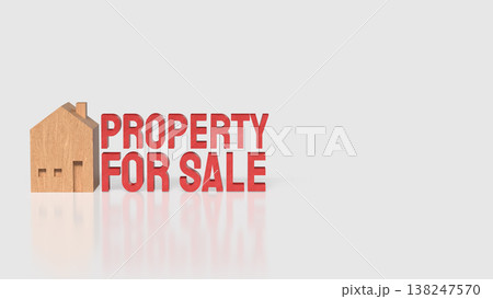Property For Sale Residential Home Investment and Real Estate Concept 3d render. Property For Sale Residential Home Investment and Real Estate Concept 3d render. 138247570