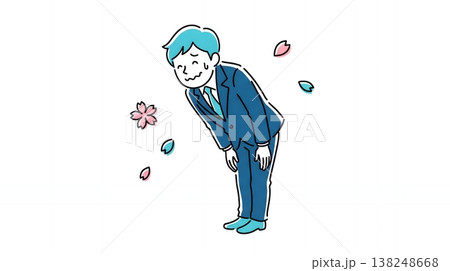 緊張しながら着任の挨拶をする新入社員 138248668