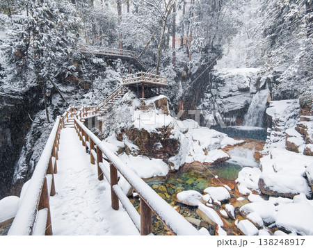 夕森渓谷(冬):竜神の滝 夕森渓谷(冬):竜神の滝 138248917