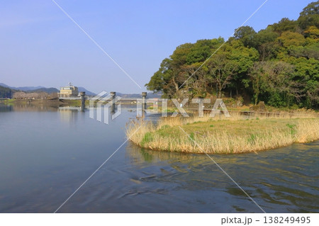 亀山公園と三隈川(水郷日田イメージ・日田市) 亀山公園と三隈川(水郷日田イメージ・日田市) 138249495