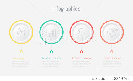 Infographic 4 options design elements for your business data. Vector Illustration. Infographic 4 options design elements for your business data. Vector Illustration. 138249762