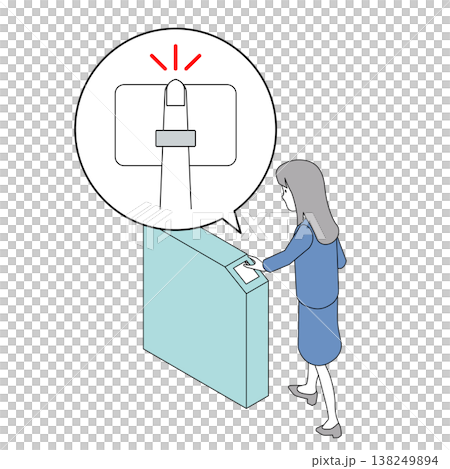 A woman passes through the ticket gate using smart ring payment. A woman passes through the ticket gate using smart ring payment. 138249894