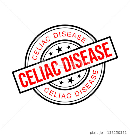 Celiac Disease Letter Rubber Stamp Vector Design Template 138250351