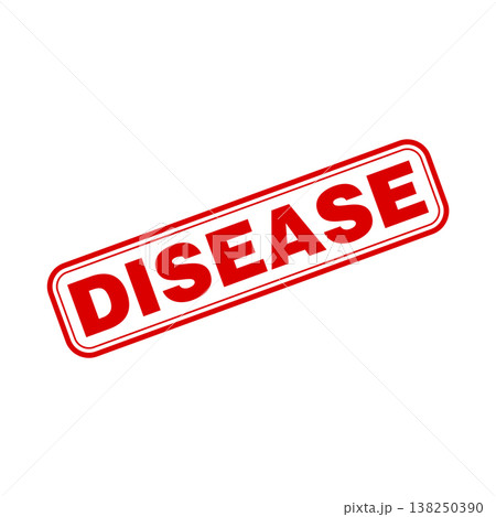 Disease Letter Rubber Stamp Vector Design Template 138250390