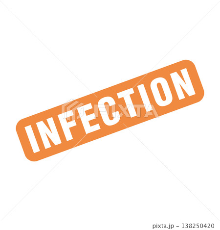 Infection Letter Rubber Stamp Vector Design Template 138250420