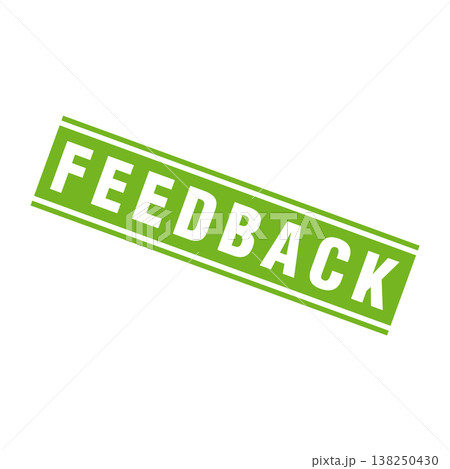 Feedback Letter Rubber Stamp Vector Design Template 138250430