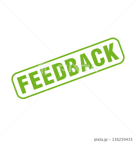 Feedback Letter Rubber Stamp Vector Design Template 138250433