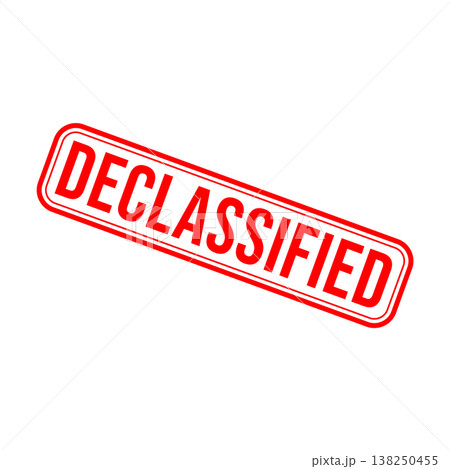 Declassified Letter Rubber Stamp Vector Design Template Declassified Letter Rubber Stamp Vector Design Template 138250455