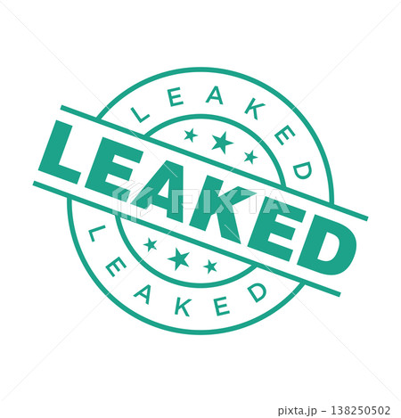 Leaked Letter Rubber Stamp Vector Design Template Leaked Letter Rubber Stamp Vector Design Template 138250502