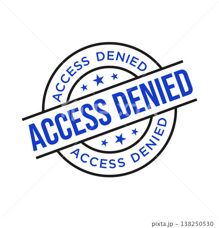 Access Denied Letter Rubber Stamp Vector Design Template Access Denied Letter Rubber Stamp Vector Design Template 138250530