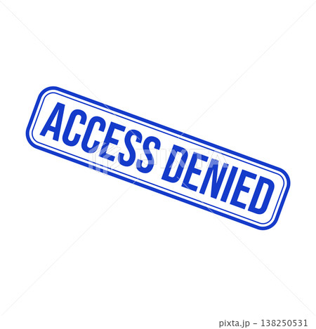 Access Denied Letter Rubber Stamp Vector Design Template Access Denied Letter Rubber Stamp Vector Design Template 138250531