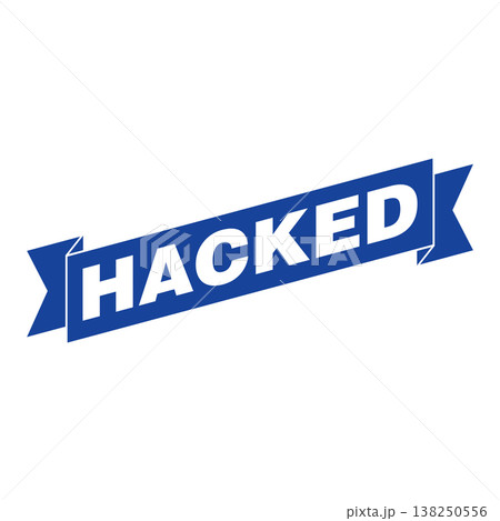 Hacked Letter Rubber Stamp Vector Design Template Hacked Letter Rubber Stamp Vector Design Template 138250556