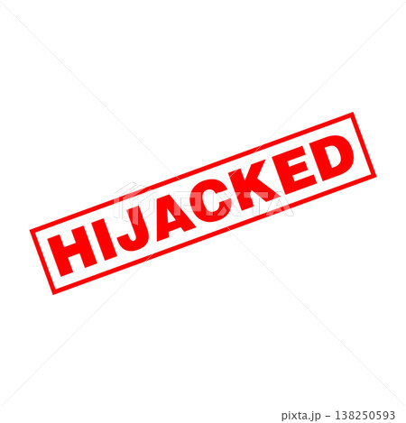 Hijacked Letter Rubber Stamp Vector Design Template Hijacked Letter Rubber Stamp Vector Design Template 138250593