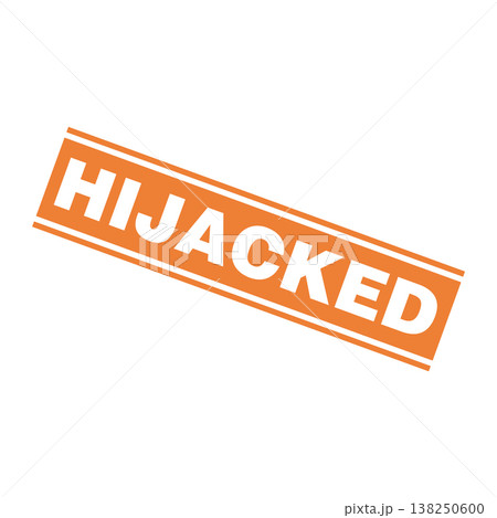 Hijacked Letter Rubber Stamp Vector Design Template 138250600