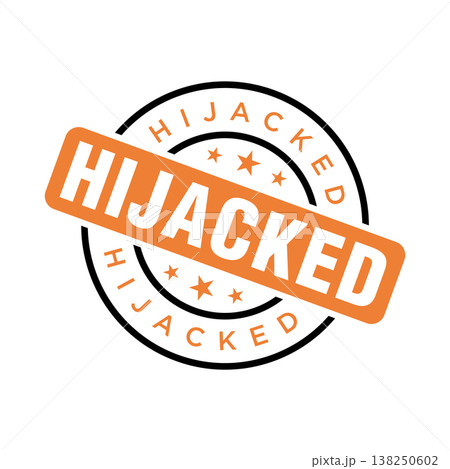 Hijacked Letter Rubber Stamp Vector Design Template Hijacked Letter Rubber Stamp Vector Design Template 138250602