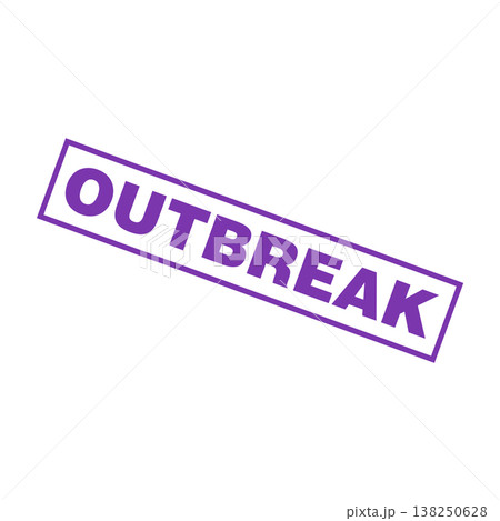 Outbreak Letter Rubber Stamp Vector Design Template Outbreak Letter Rubber Stamp Vector Design Template 138250628
